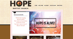 Desktop Screenshot of discoverhopeonline.com