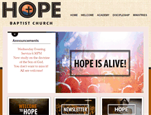 Tablet Screenshot of discoverhopeonline.com